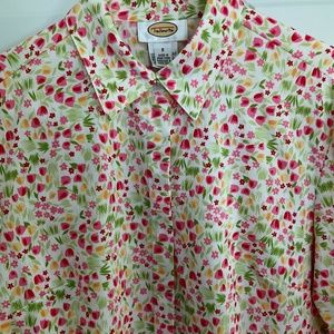 Talbots floral print blouse